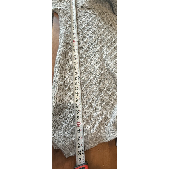 Anthropologie Sparrow Womens Cowl Neck Cable Knit Wool Sweater Dress Size XS - Picture 13 of 15